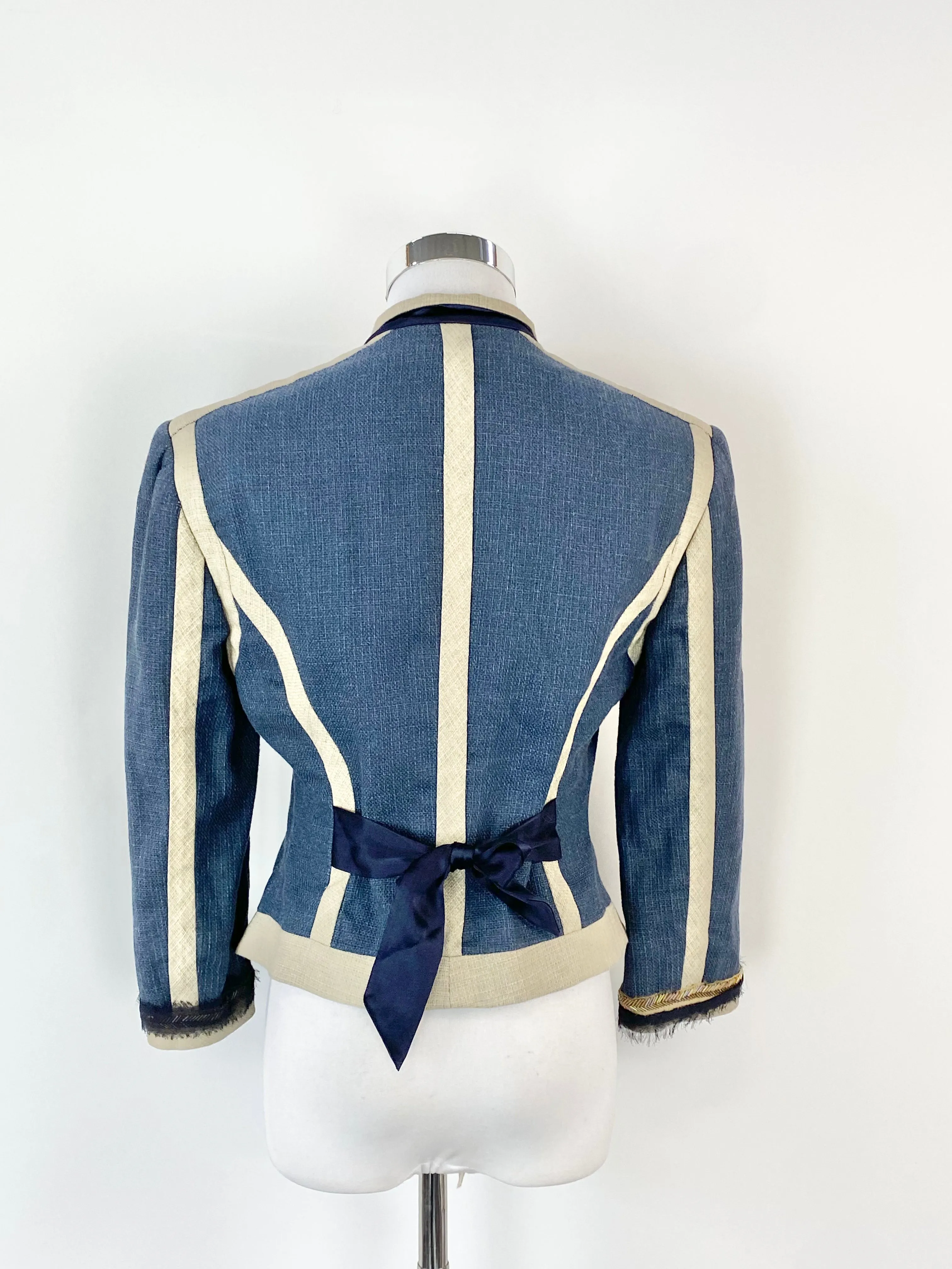 3.1 Phillip Lim Sea Blue Beaded Blazer - AU8