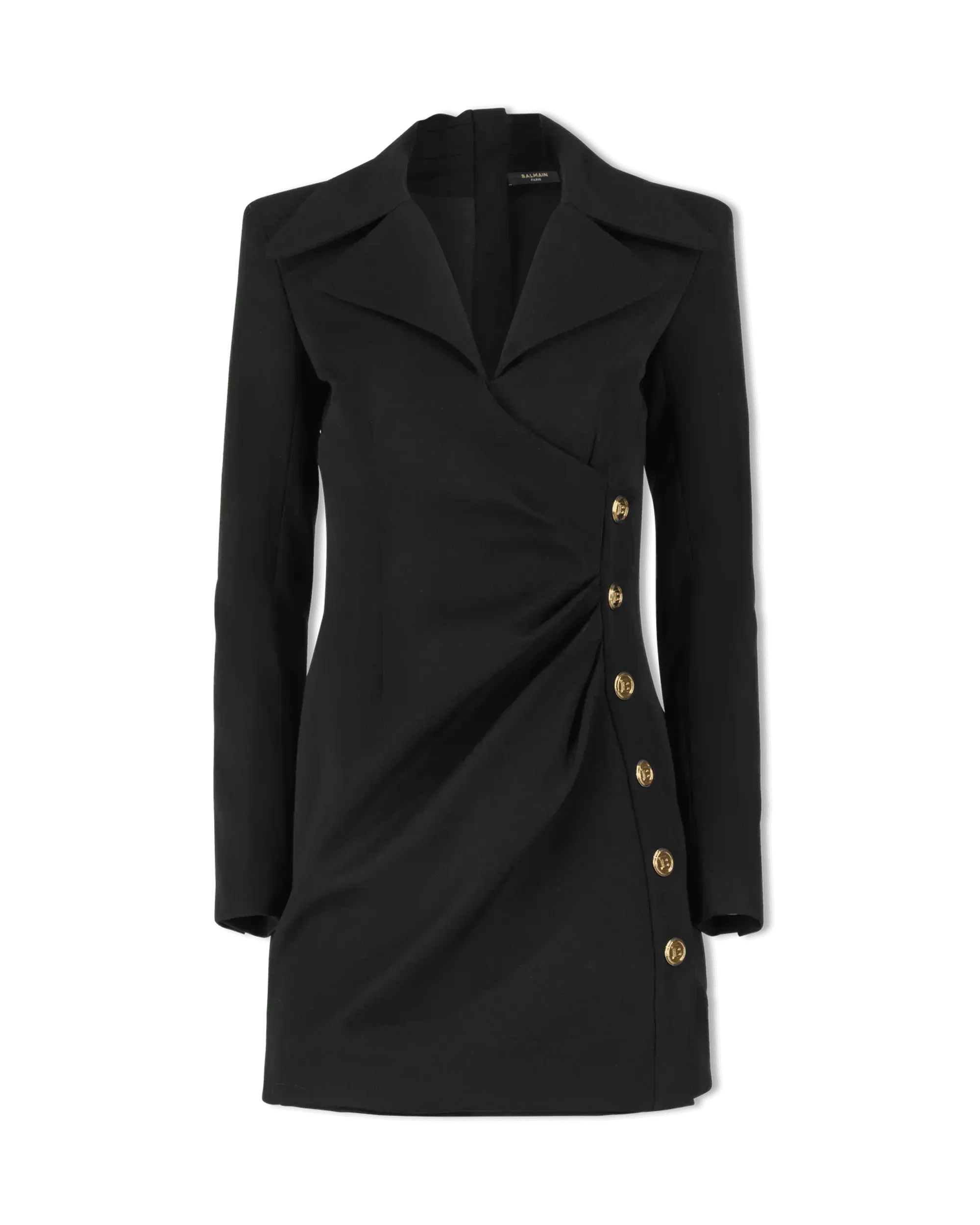 6 Button Side Draped GDP Jacket Dress