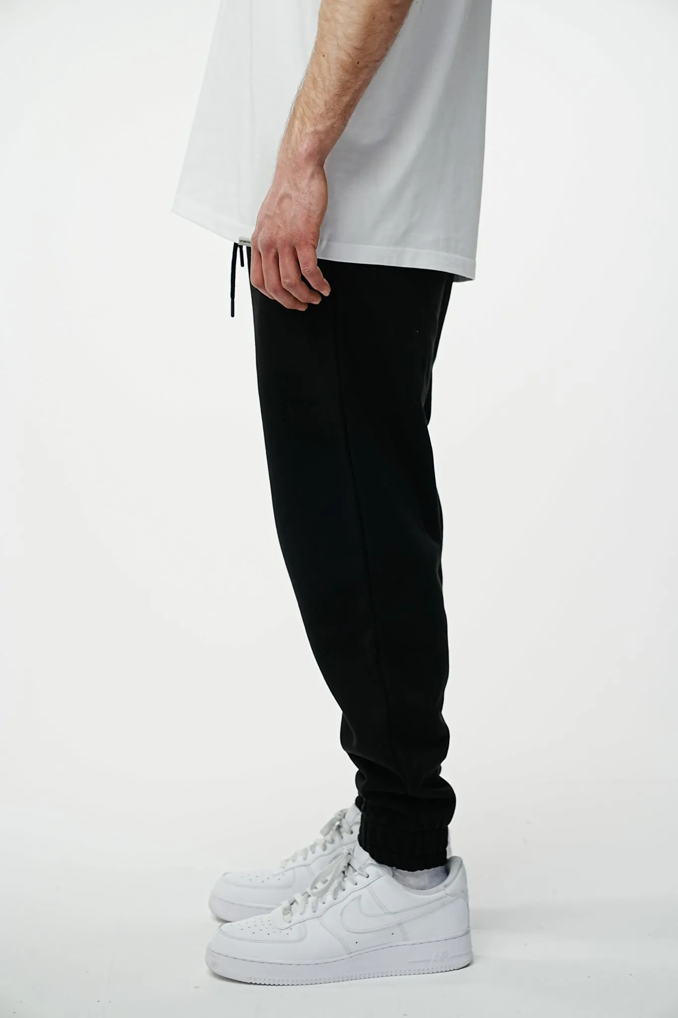 Archive Logo Baggy Sweat Pants - Black