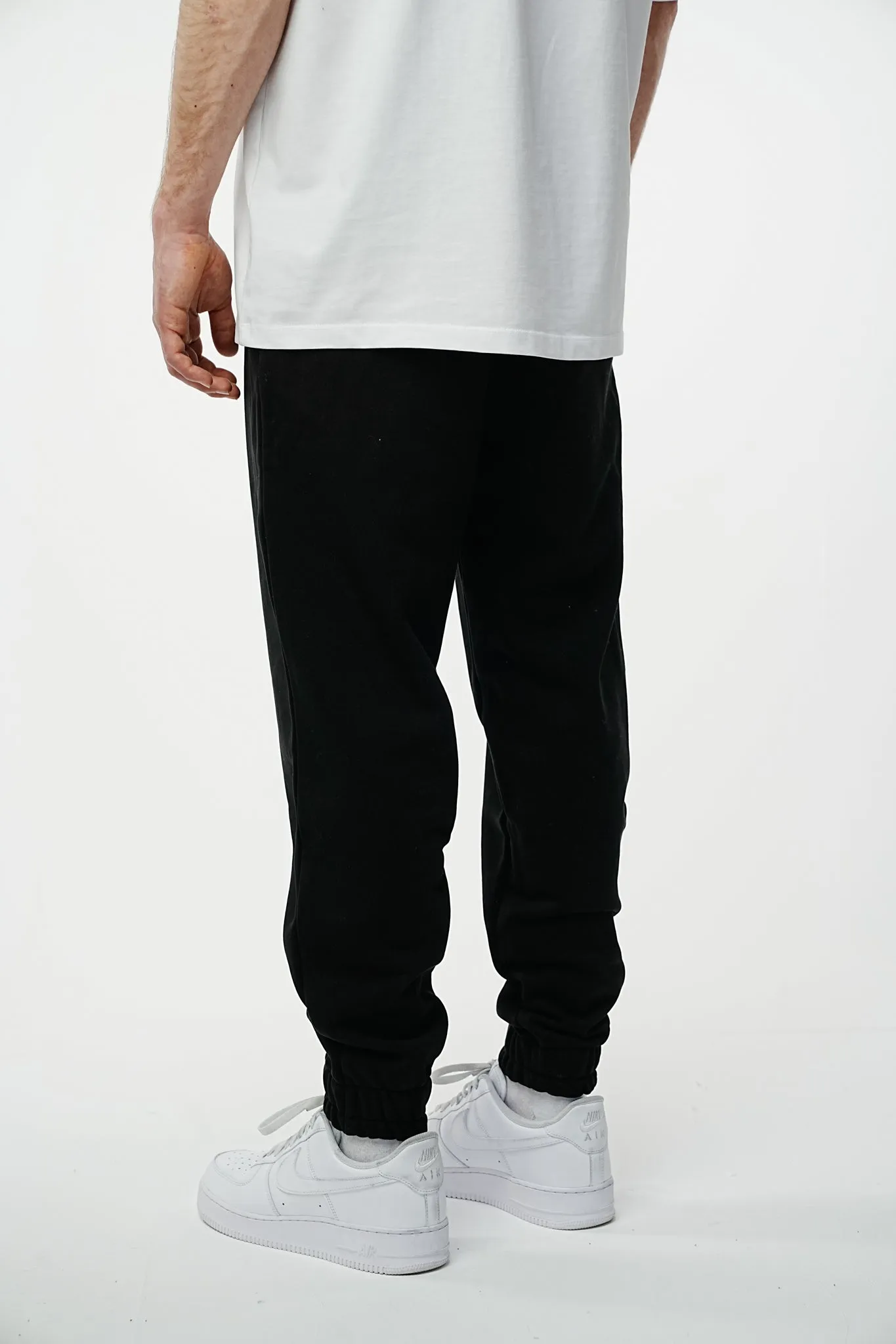 Archive Logo Baggy Sweat Pants - Black