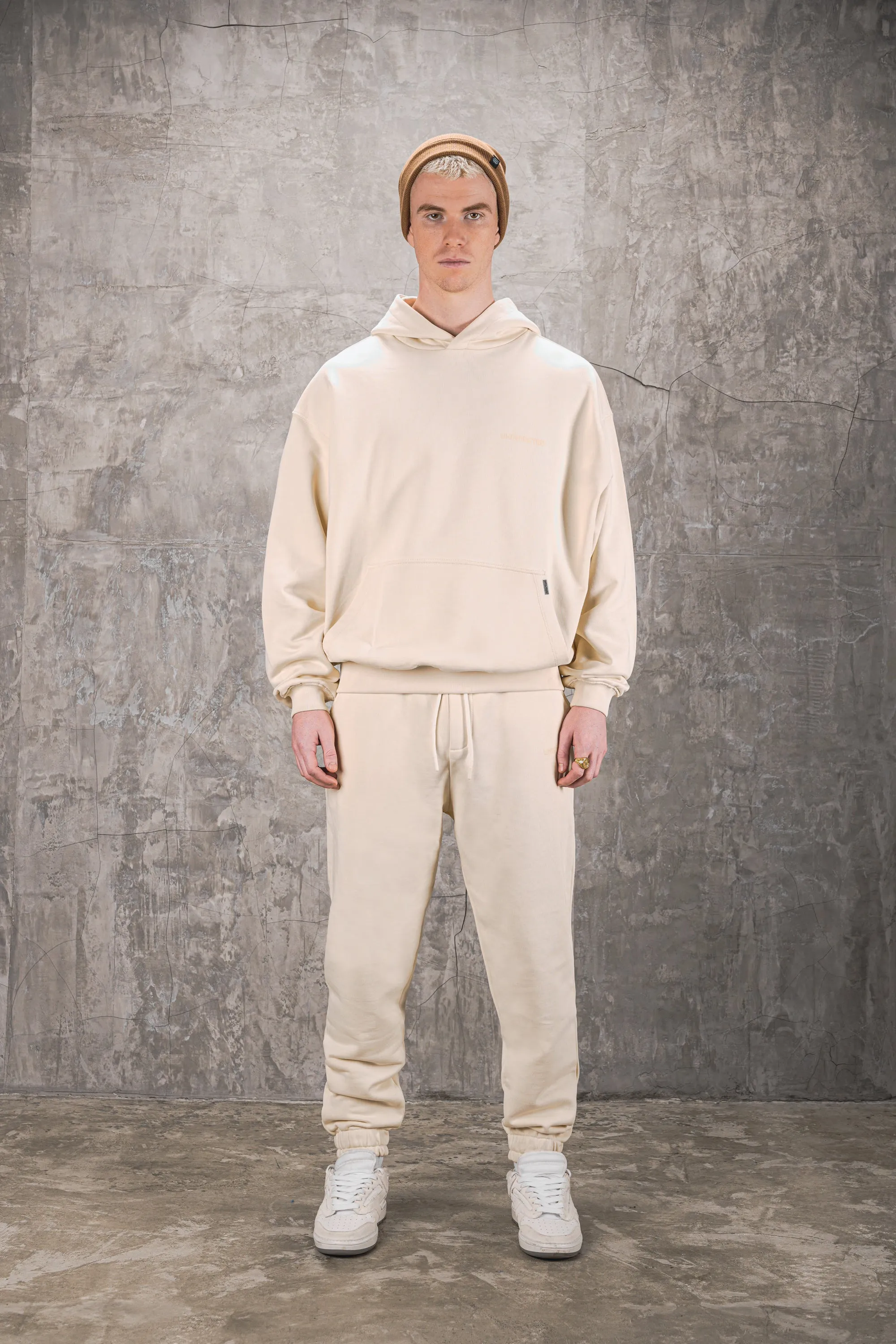 Archive Logo Baggy Sweat Pants - Stone