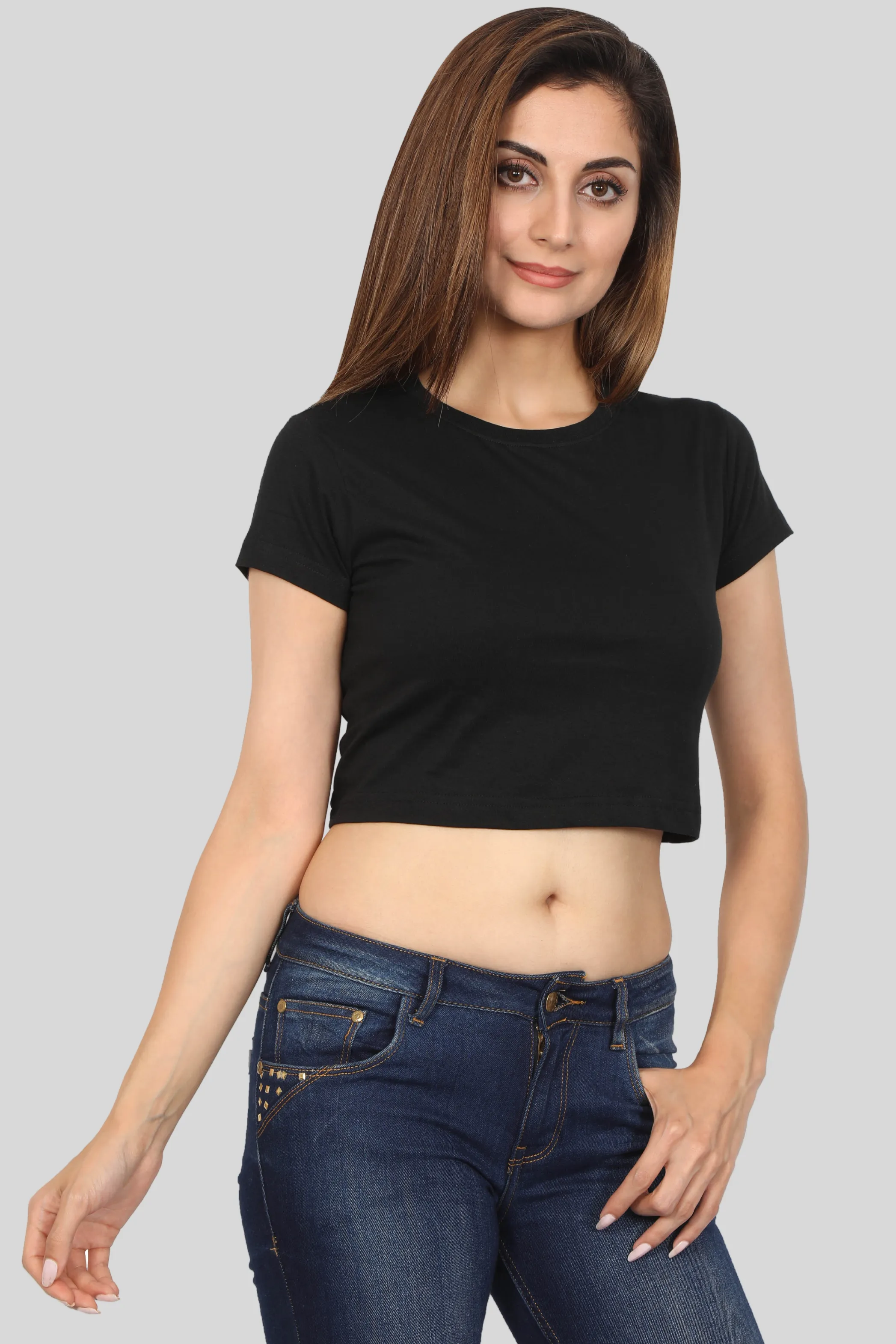 Black Crop Tops for women