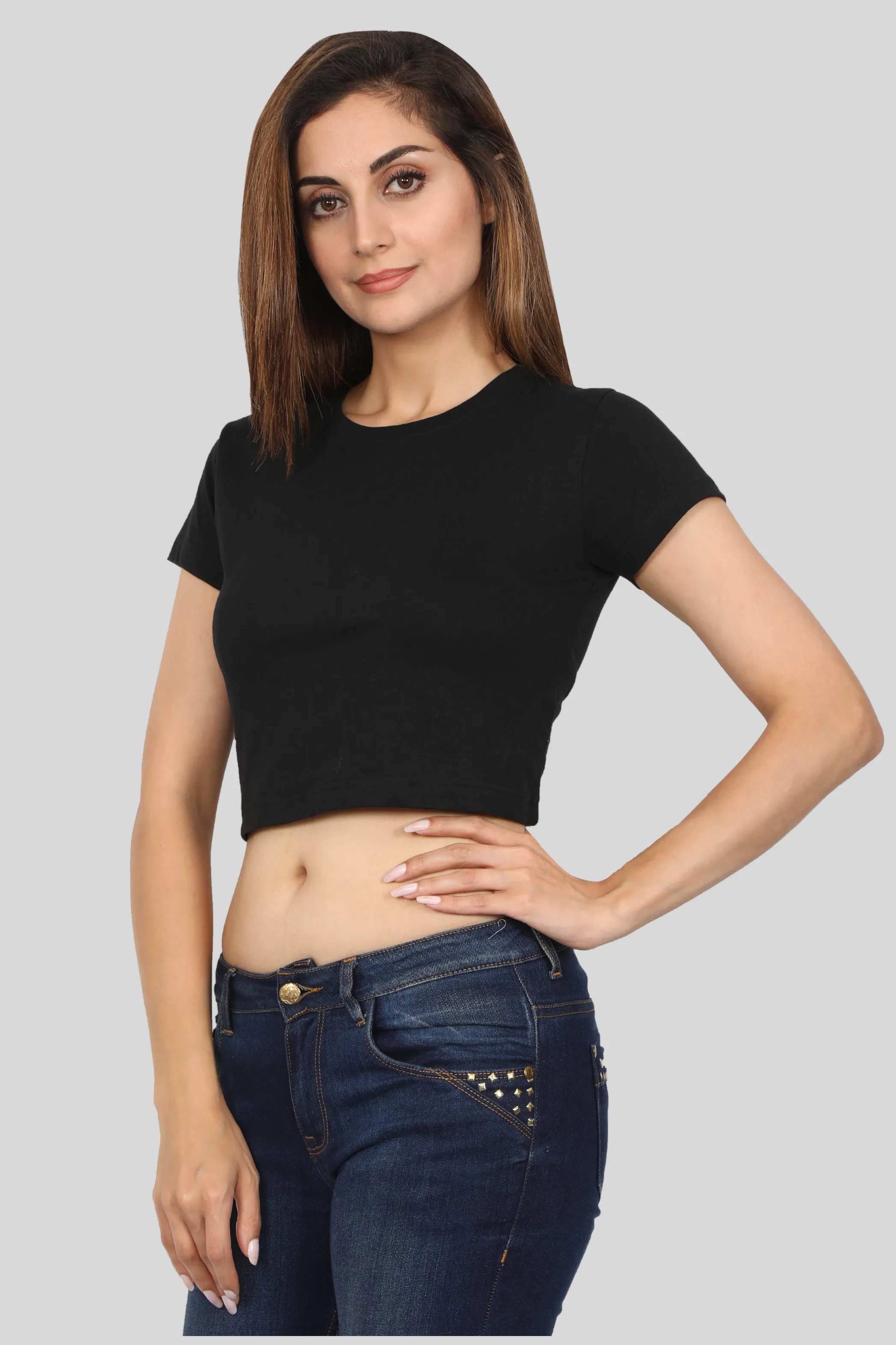 Black Crop Tops for women