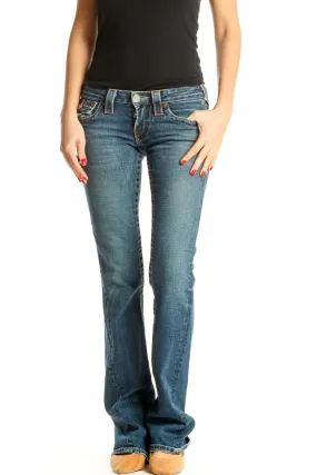 Blue Low-Waisted Skinny Jeans