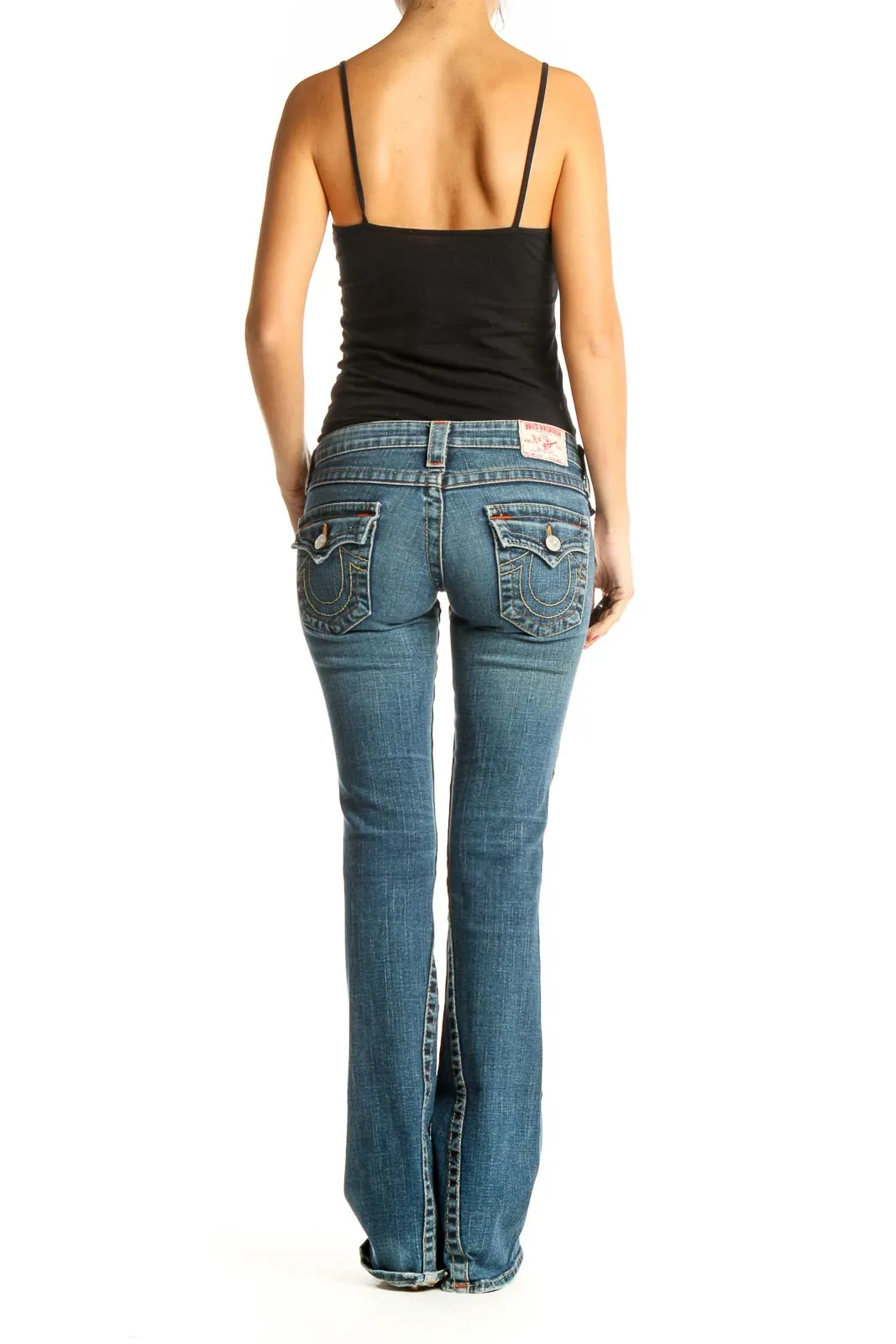 Blue Low-Waisted Skinny Jeans