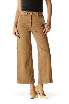 Brown Flared Jeans