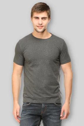 Charcoal Melange T Shirt for Men