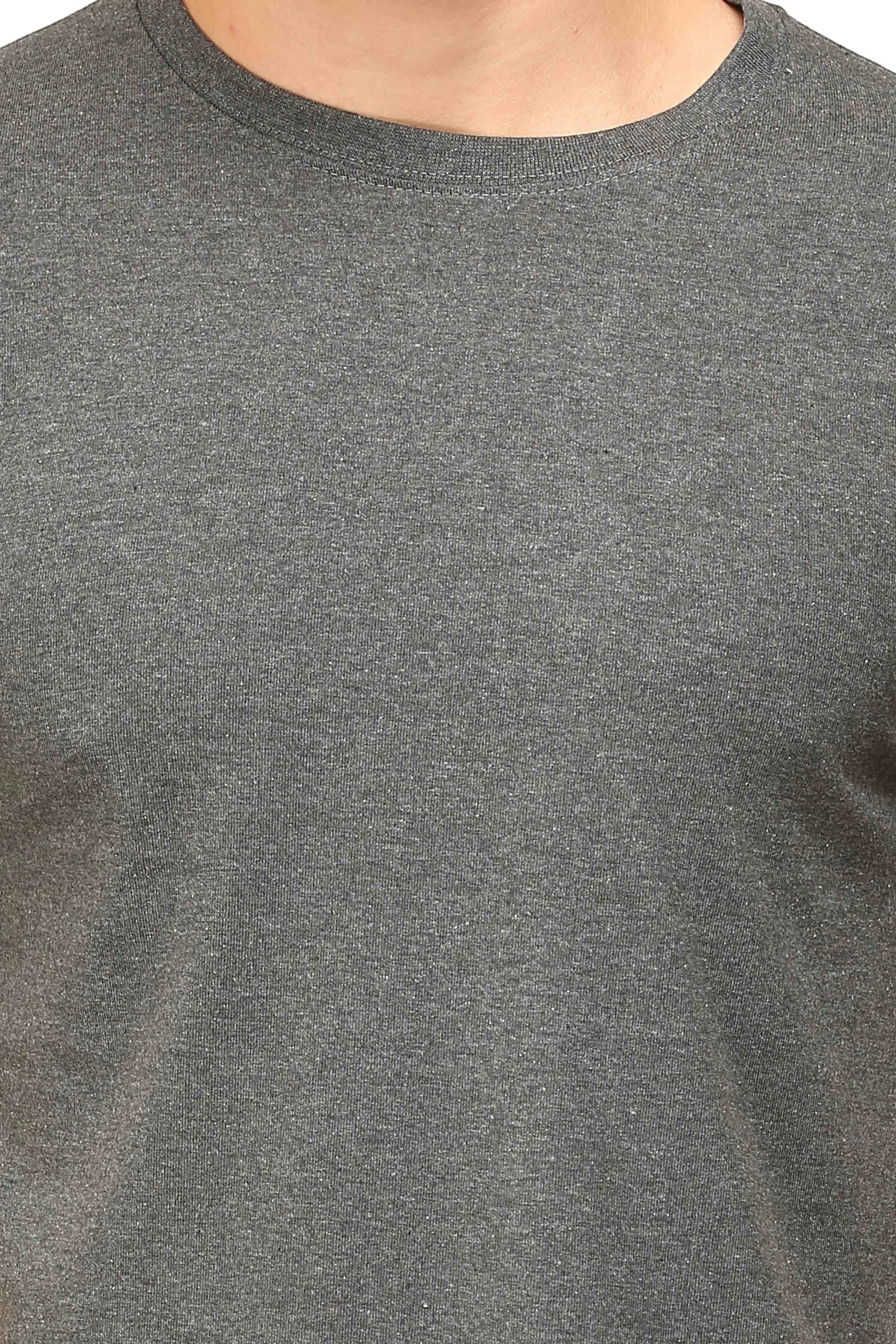 Charcoal Melange T Shirt for Men