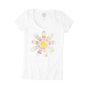 Daisy Patchwork Smooth T-Shirt by Life is good