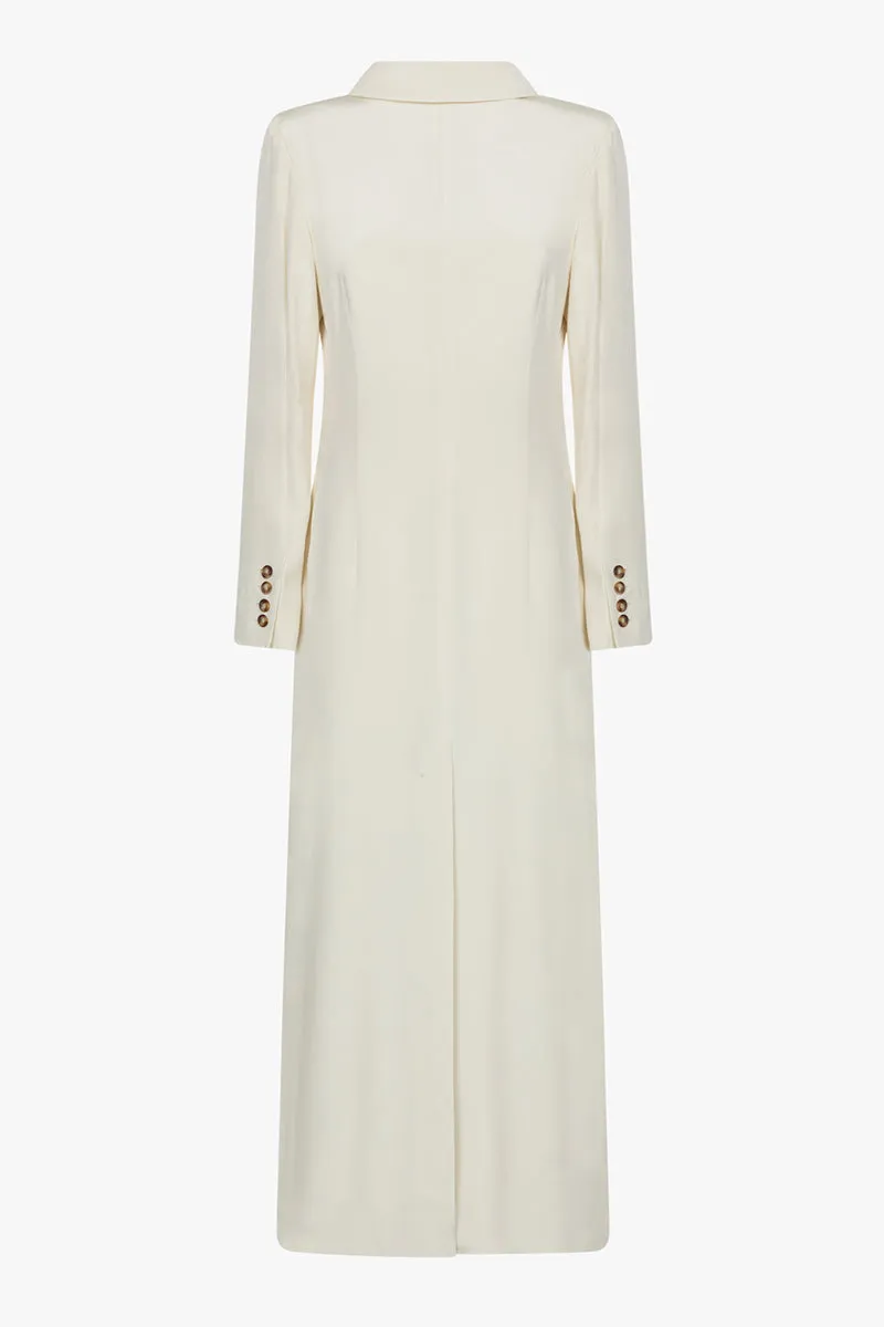 Darlena blazerdress | Off white - Crepe silk