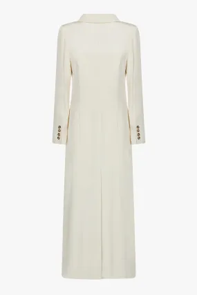 Darlena blazerdress | Off white - Crepe silk