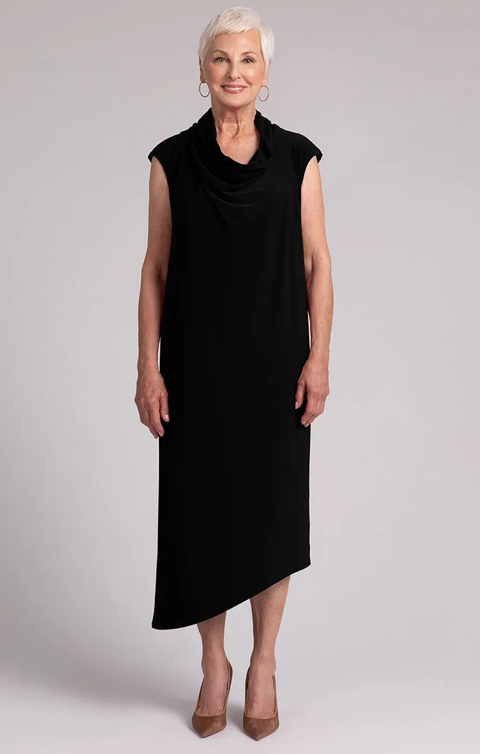 Draped Cowl Dress