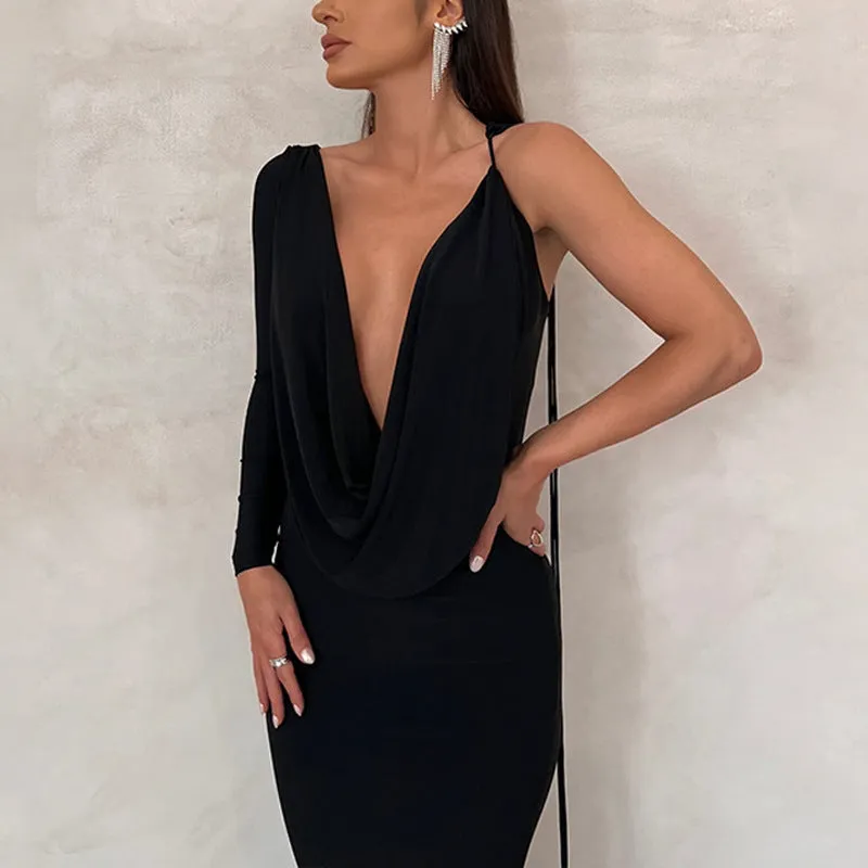 Elegant and Sexy Backless Mermaid Dress