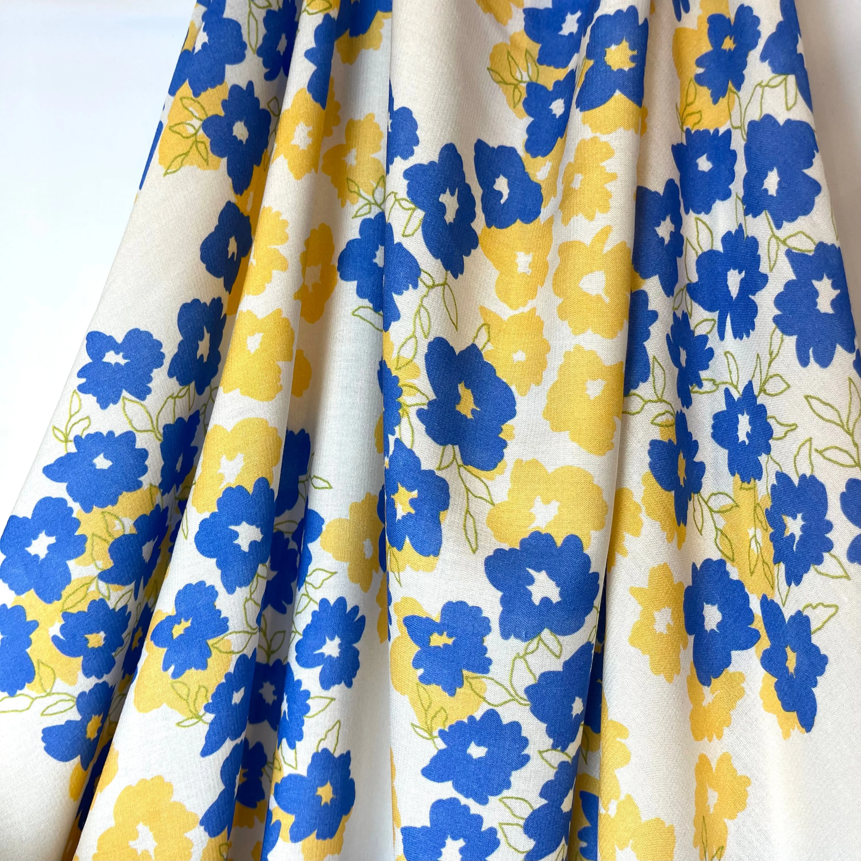 FABRIC GODMOTHER Posy Flower Viscose Challis