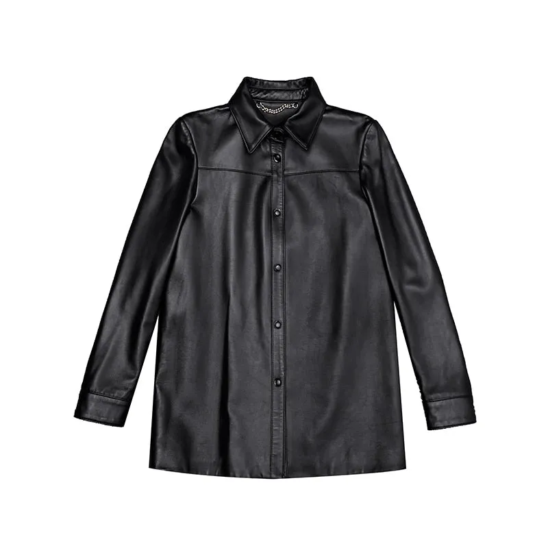 Genuine Leather Locomotive Punk Coat