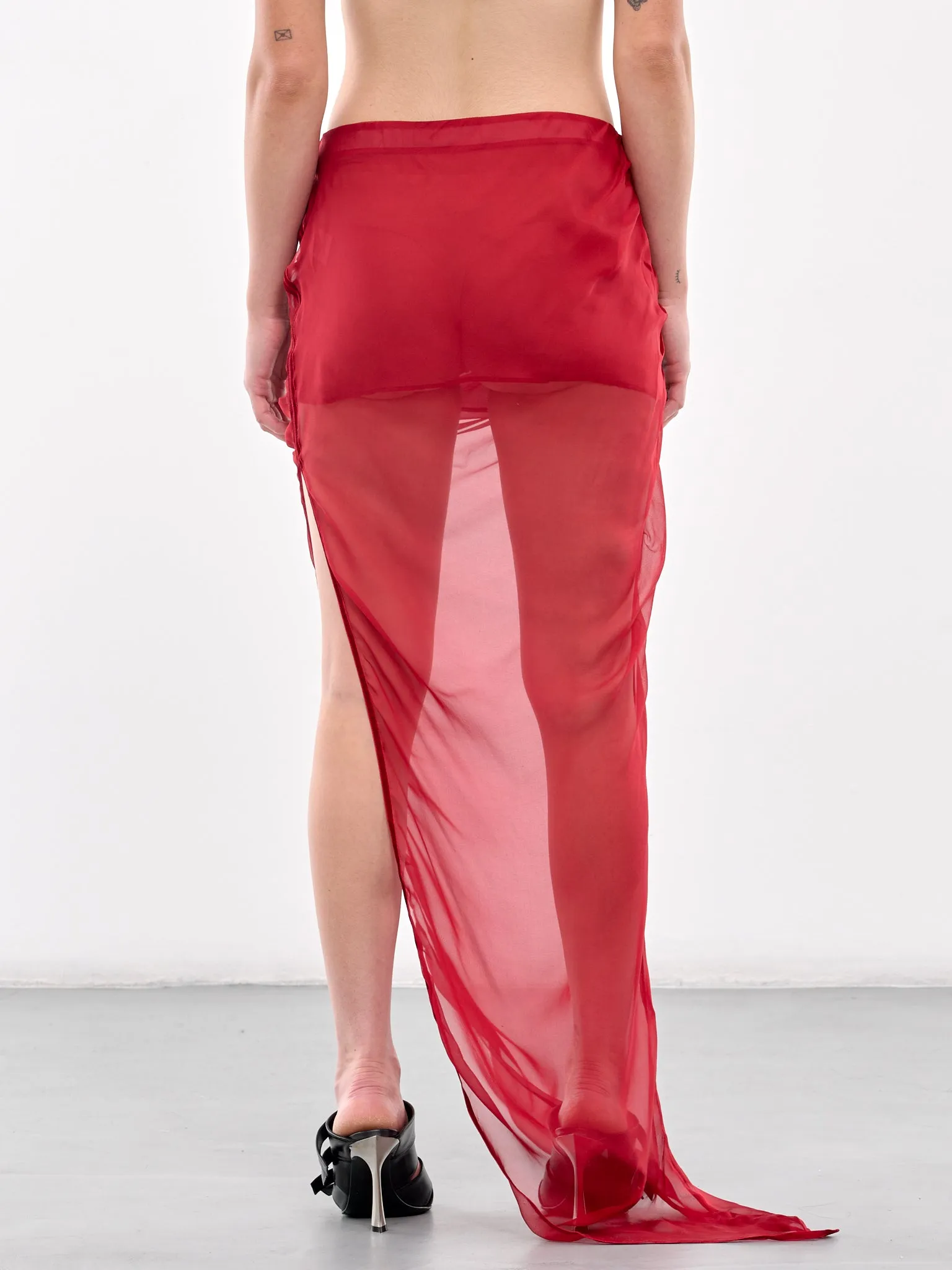 High Slit Midi Skirt (SK-02RE-RED)