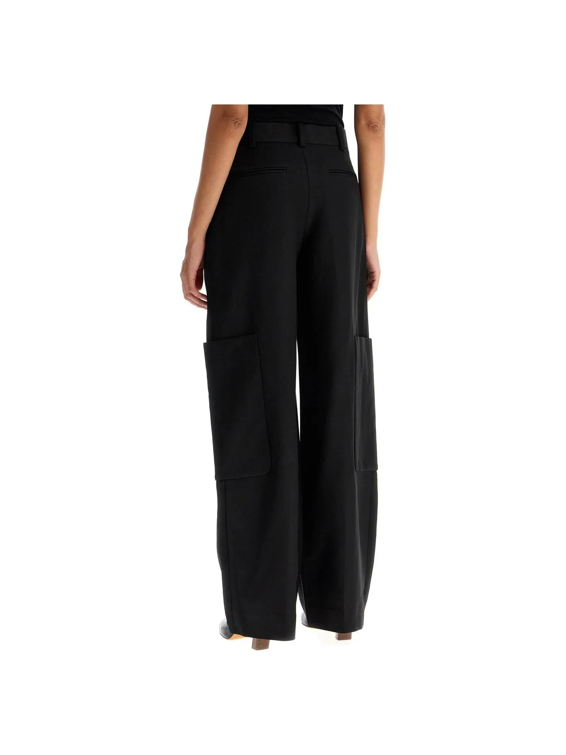 High-Waisted Wide Leg Trousers