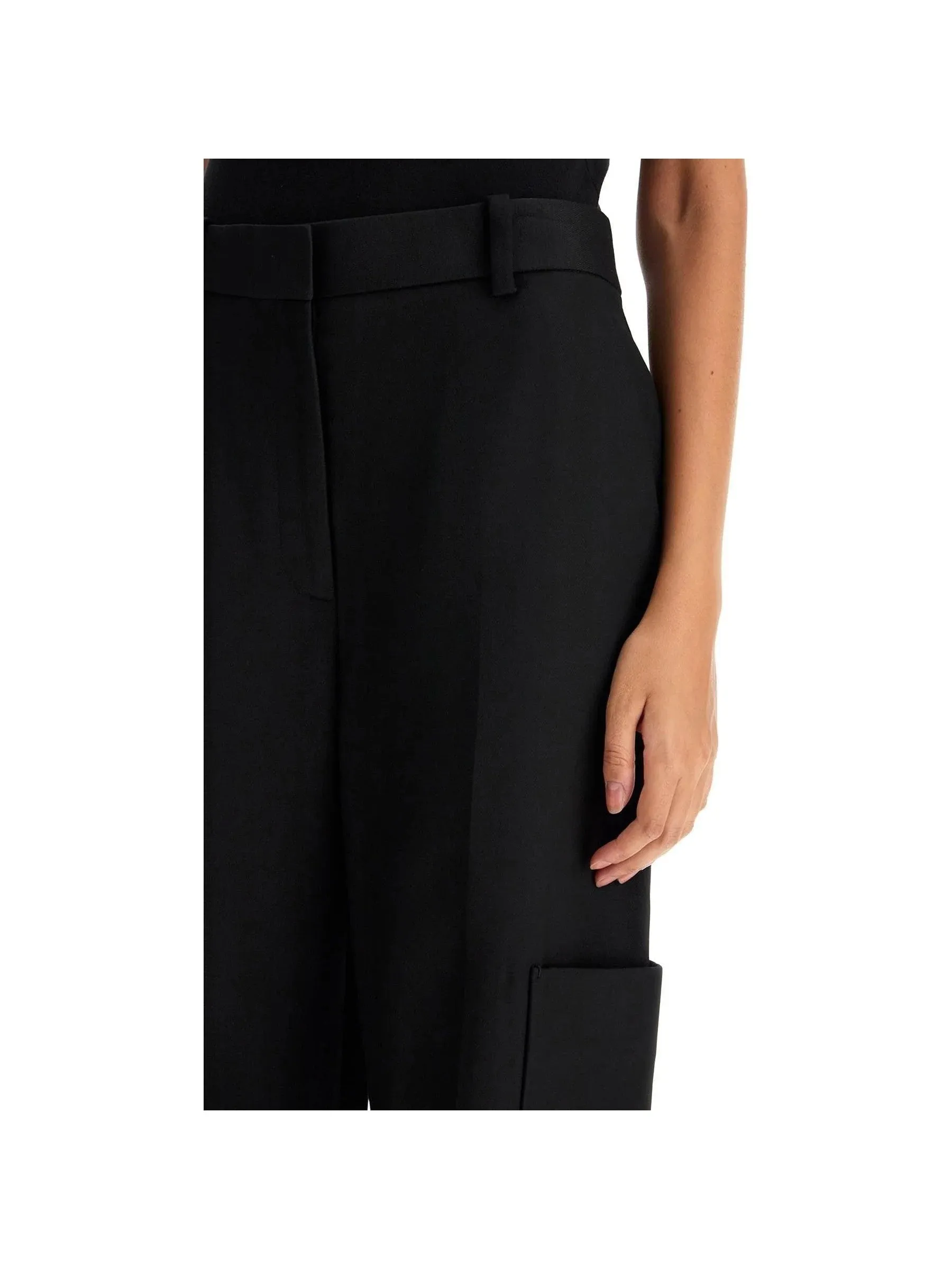 High-Waisted Wide Leg Trousers