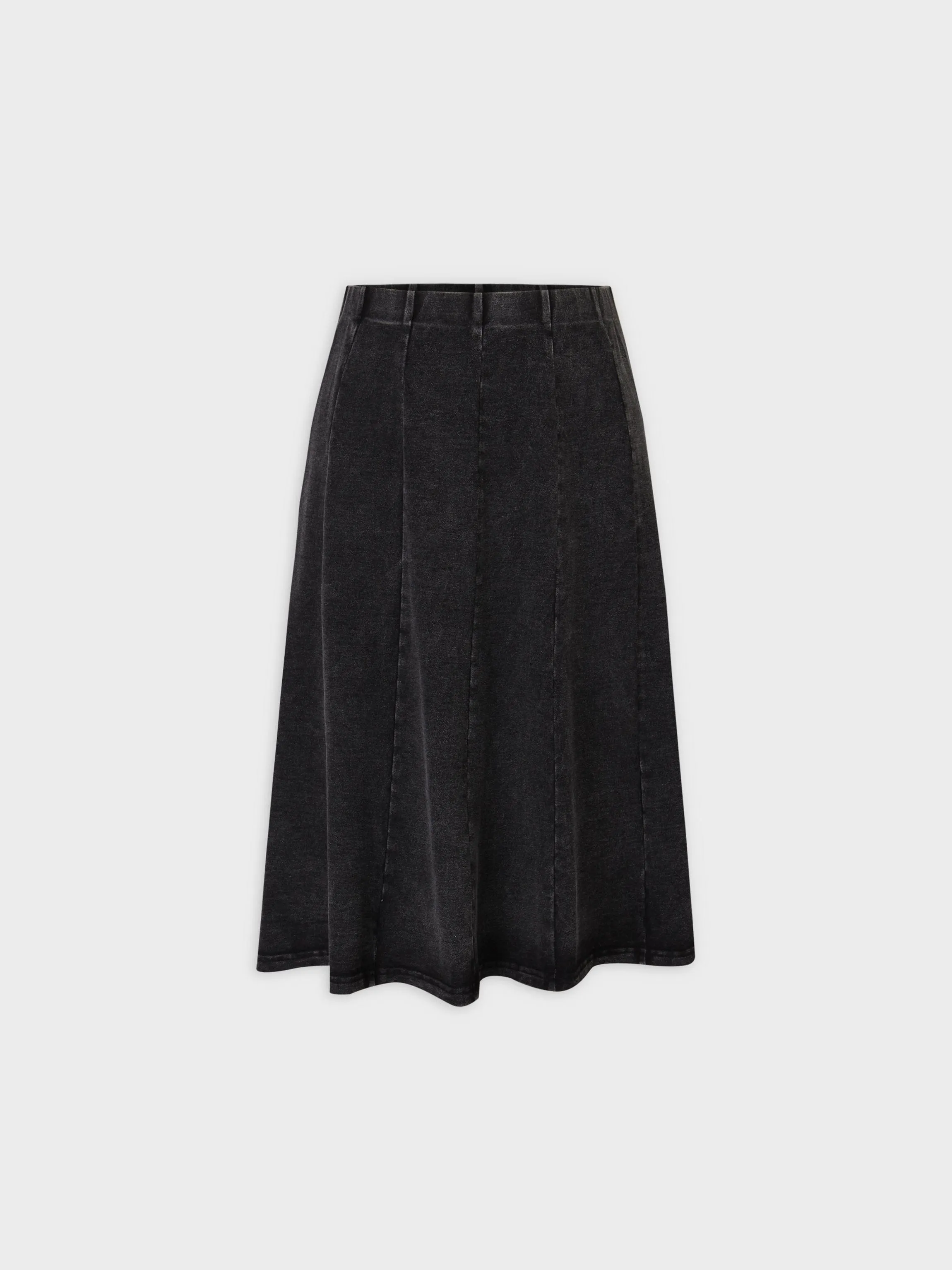 Jersey Paneled Skirt 24"-Blue