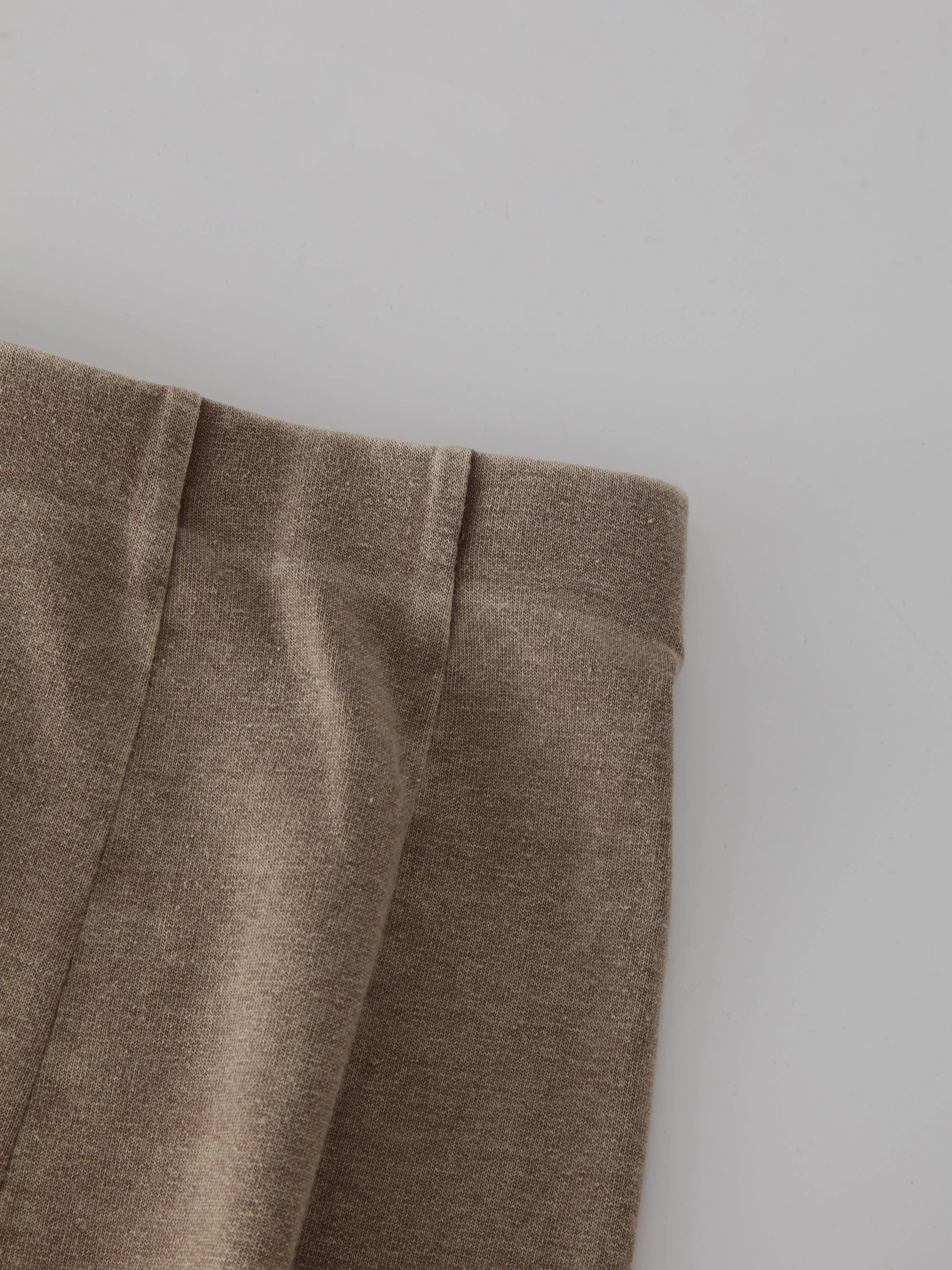 Jersey Paneled Skirt 24"-Washed Taupe