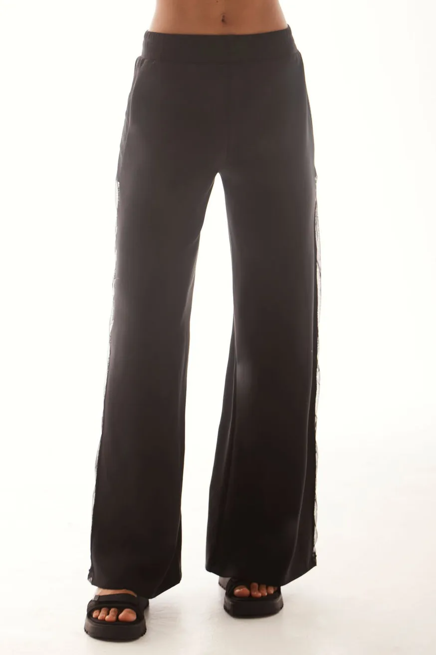 Kenzie Mesh Stripe Wide Leg Pant