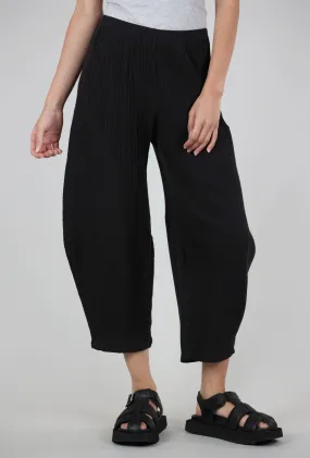 Micropleat Lantern Pant, Black