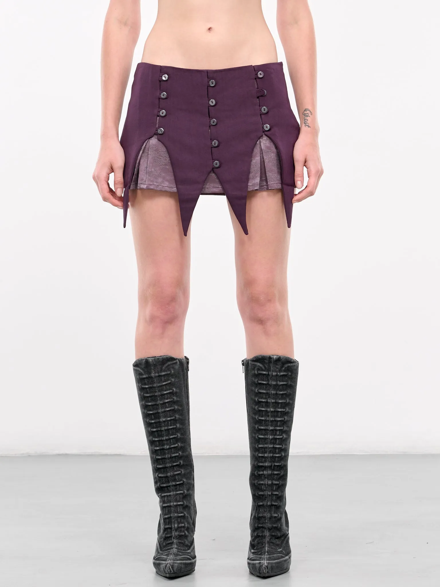 Mini Skirt (N0705-EGGPLANT)