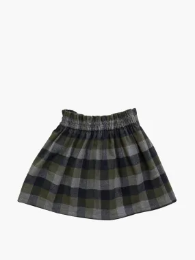 Navy tartan Viana skirt