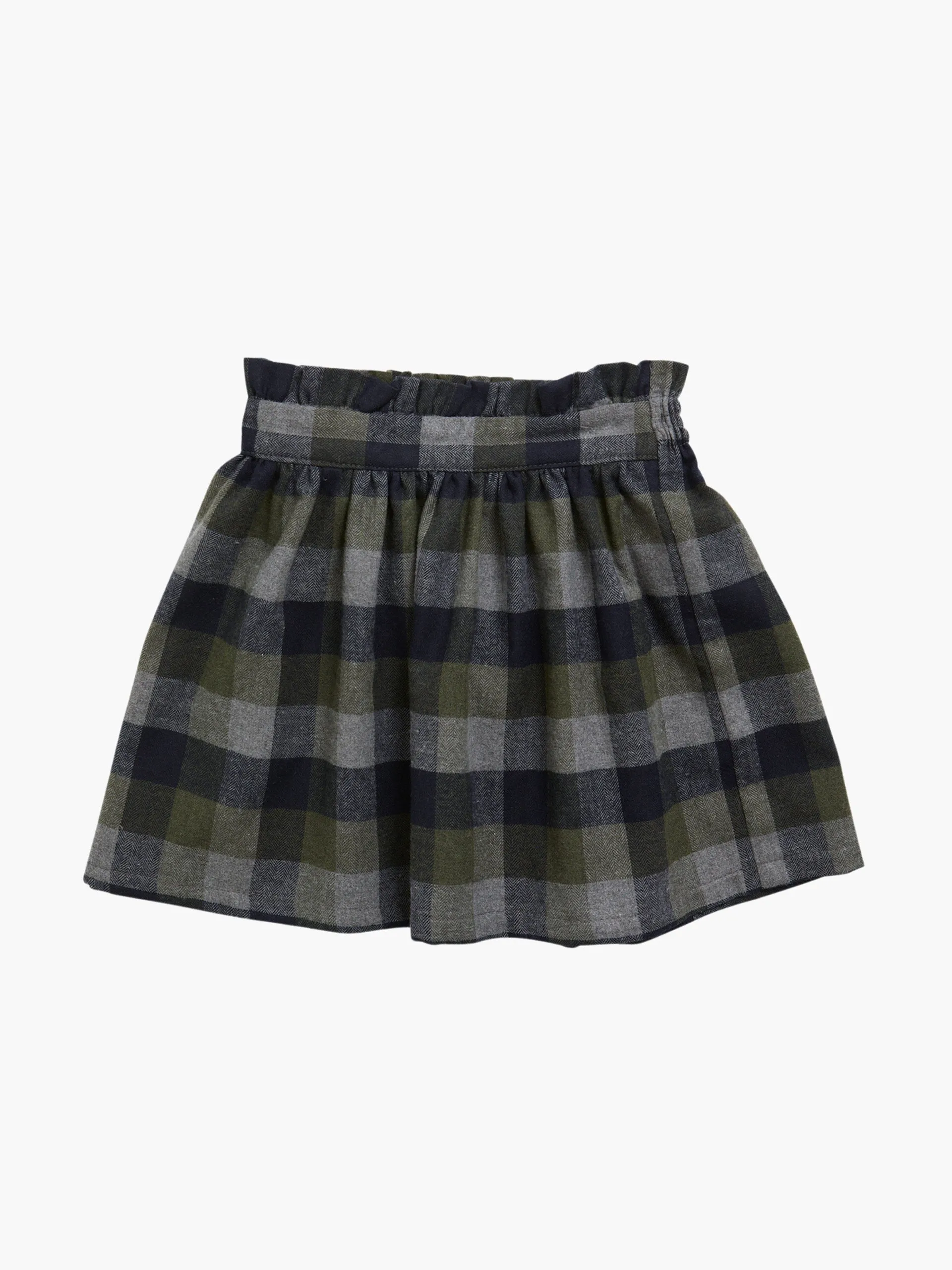 Navy tartan Viana skirt