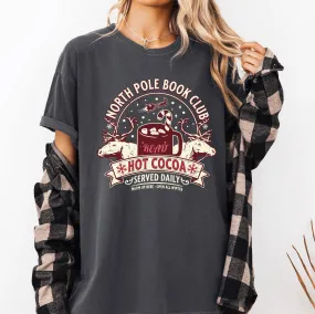 North Pole Book Club Peppered Grey T-shirt