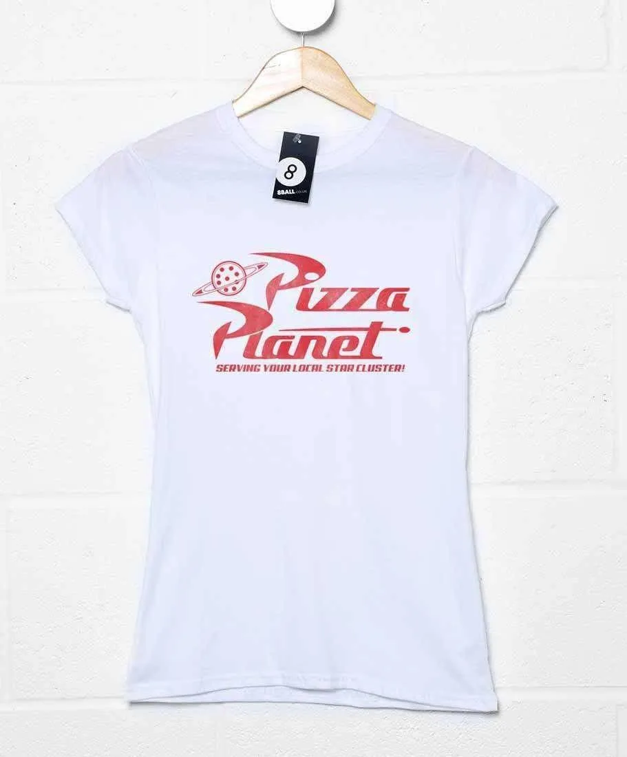 Pizza Planet Fitted Womens T-Shirt