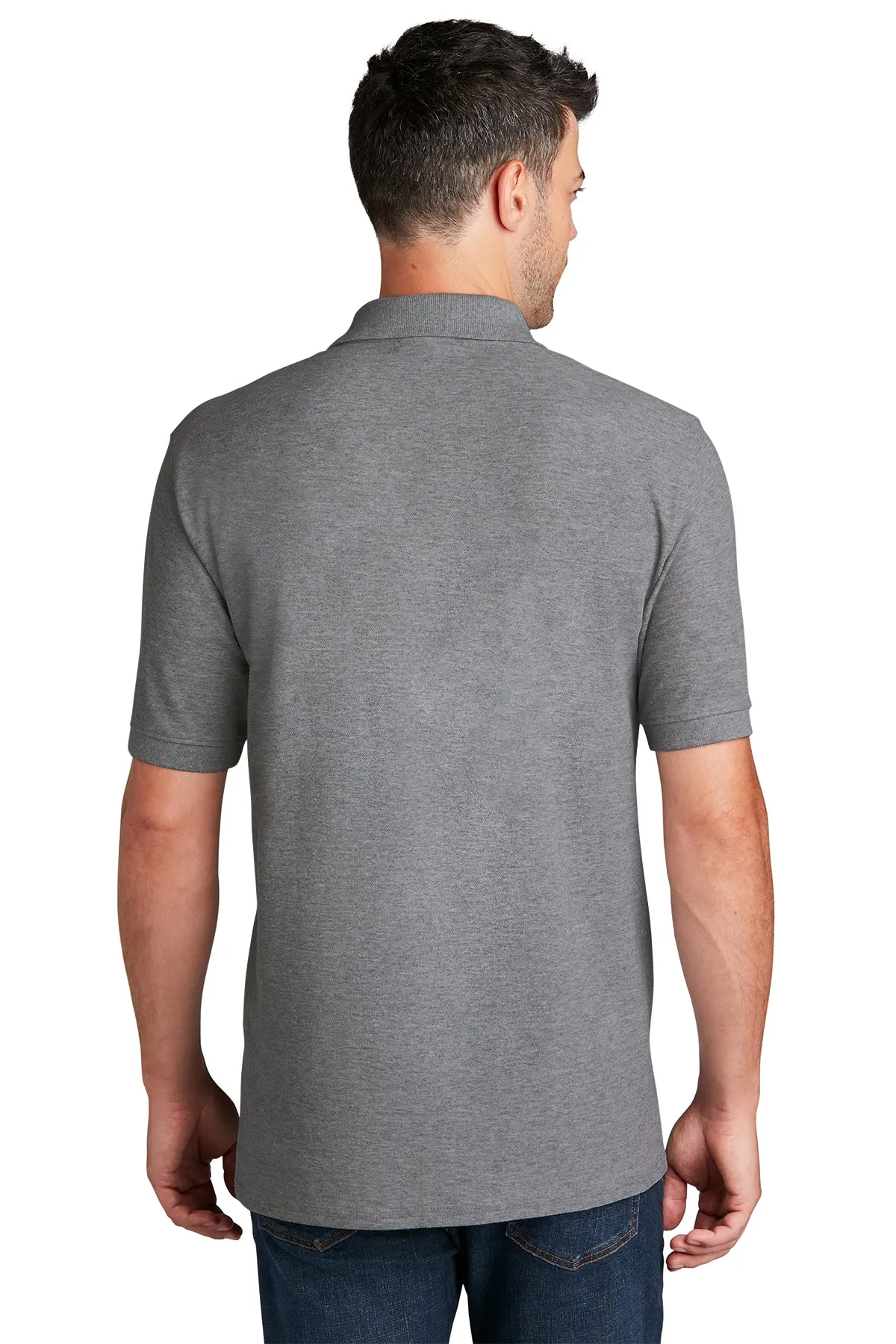 Port & Company Custom Pique Polos, Athletic Heather