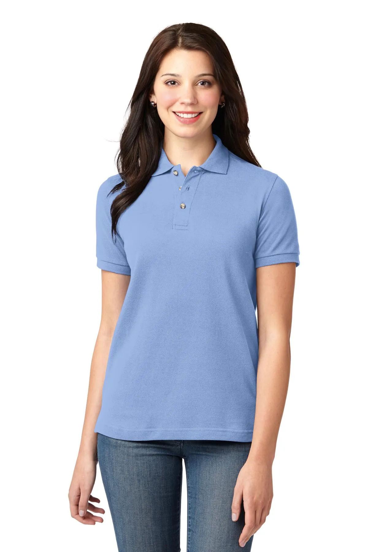 Port Authority® Ladies Heavyweight Cotton Pique Polo.  L420