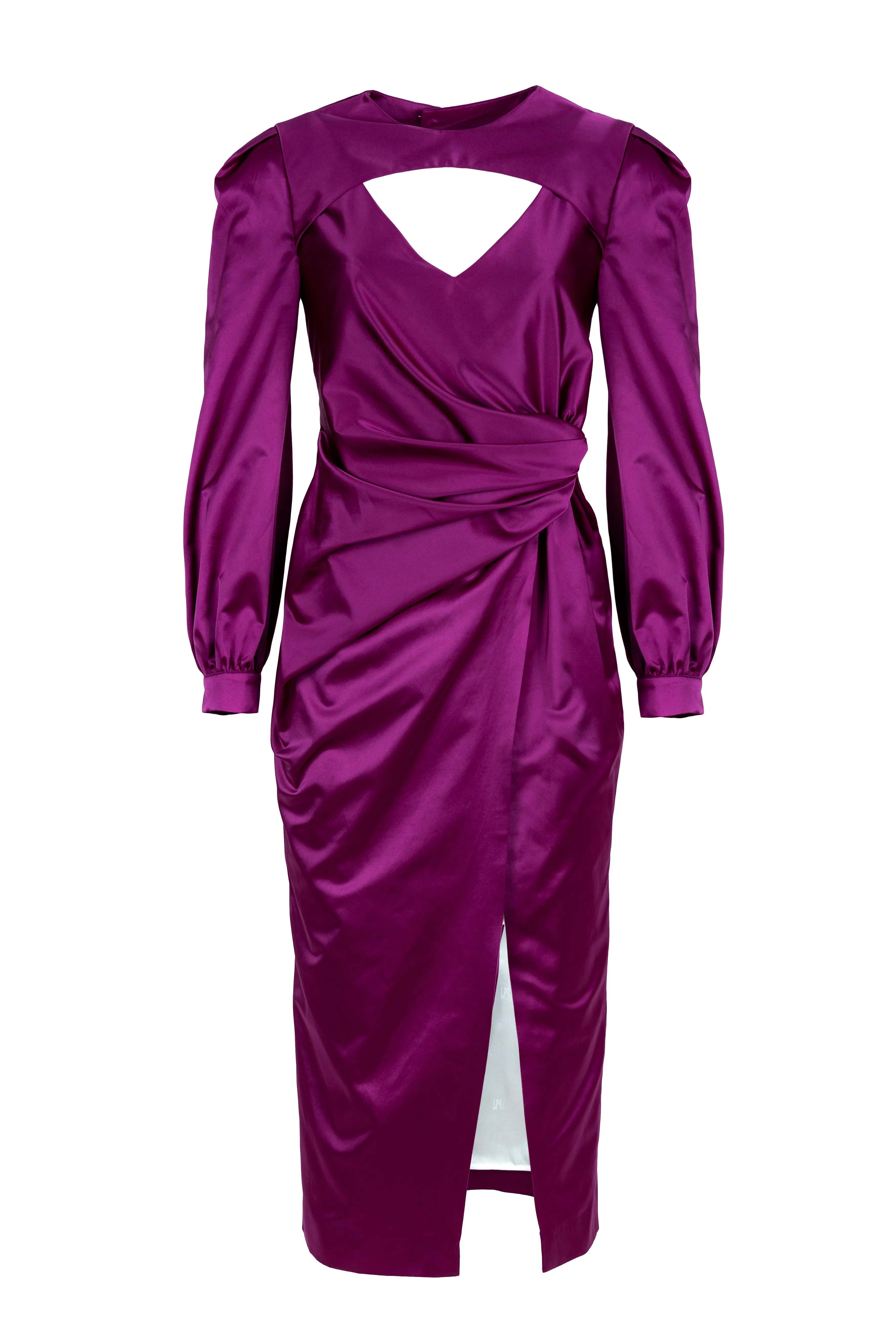 Purple Draped Dress