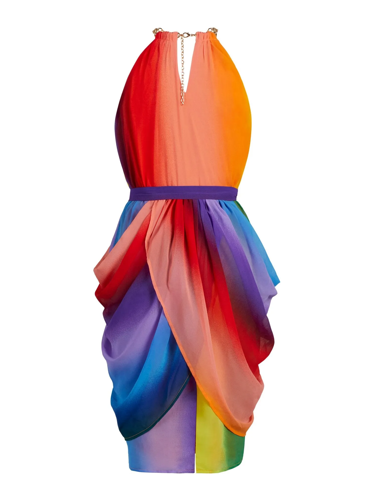 Rainbow Draped Dress