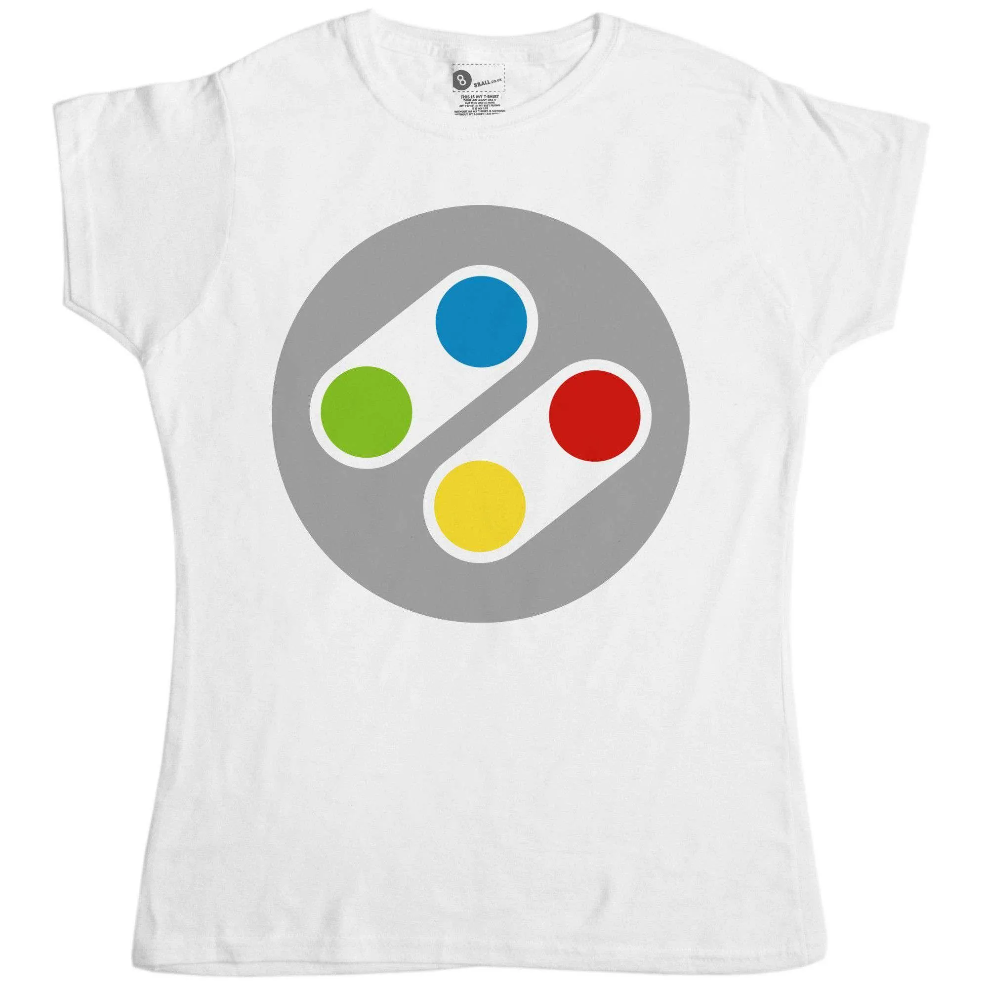 Retro Controller Womens Fitted T-Shirt