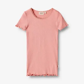 Rib T-Shirt S/S Katie - rosette