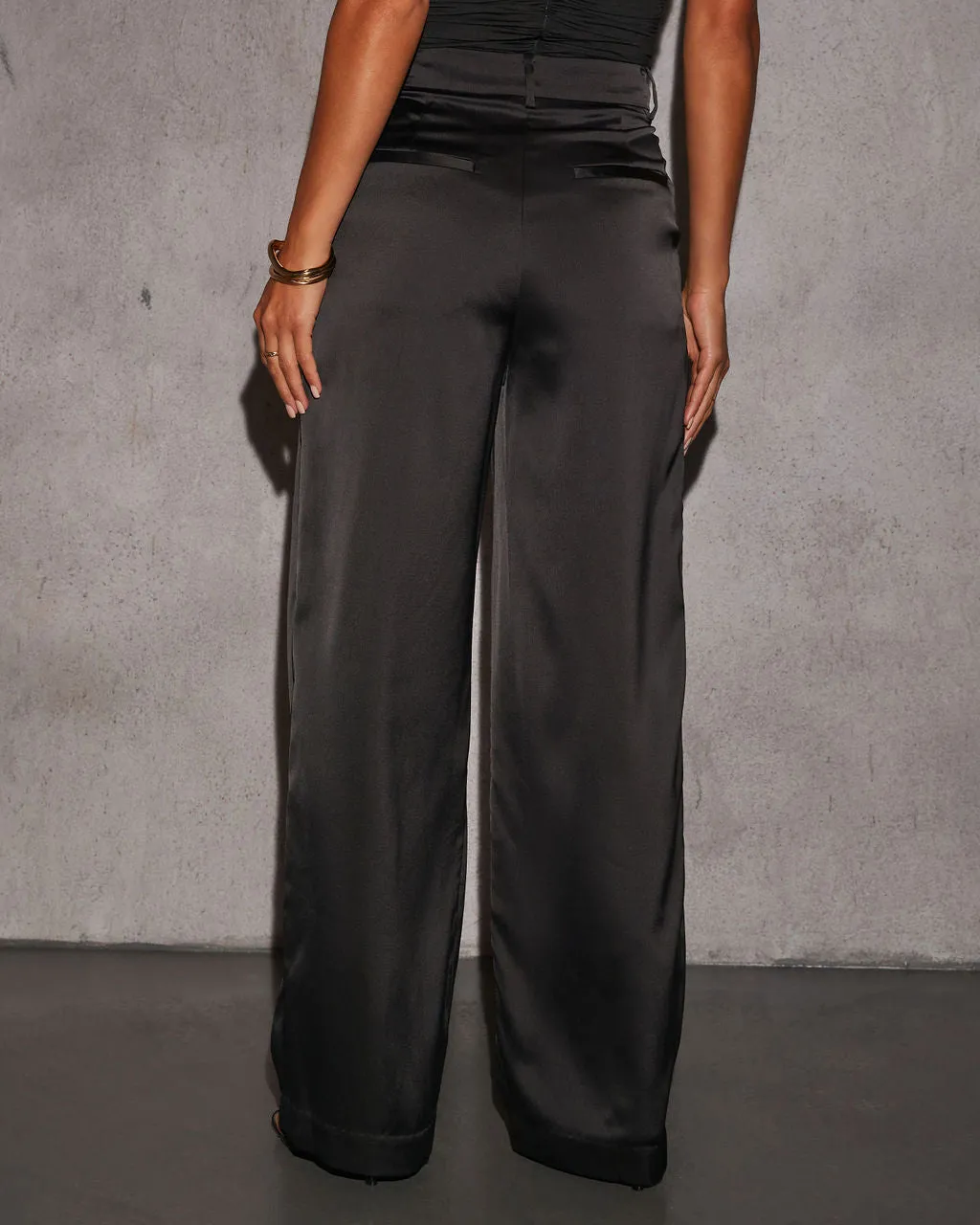 Shannell Satin Trouser Pants