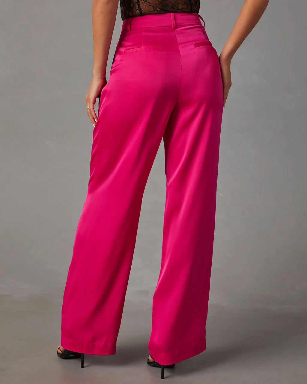 Shannell Satin Trouser Pants