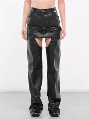 Skirt & Cowboy Chaps (PAVLBK04-BLACK)