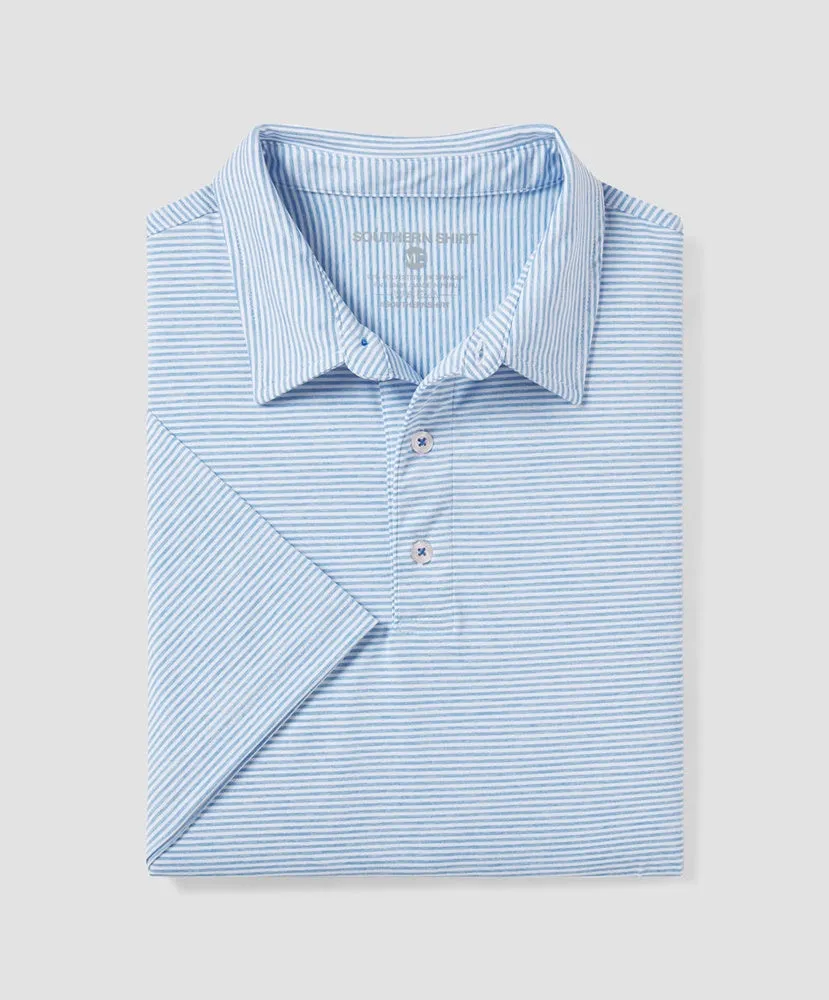 Southern Shirt Co - Heather Madison Stripe Polo