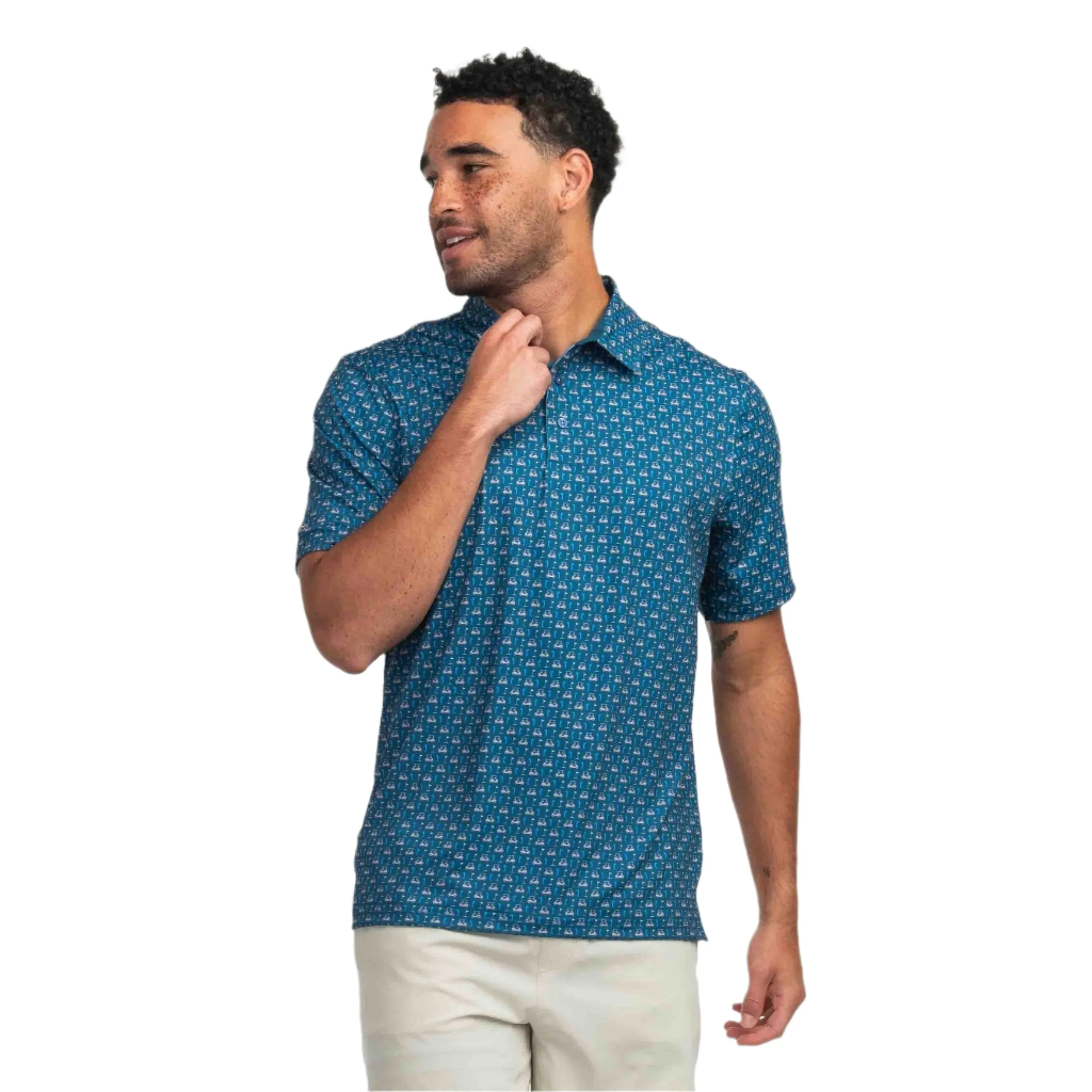 Southern Shirt Men's Perfect Round Printed Polo