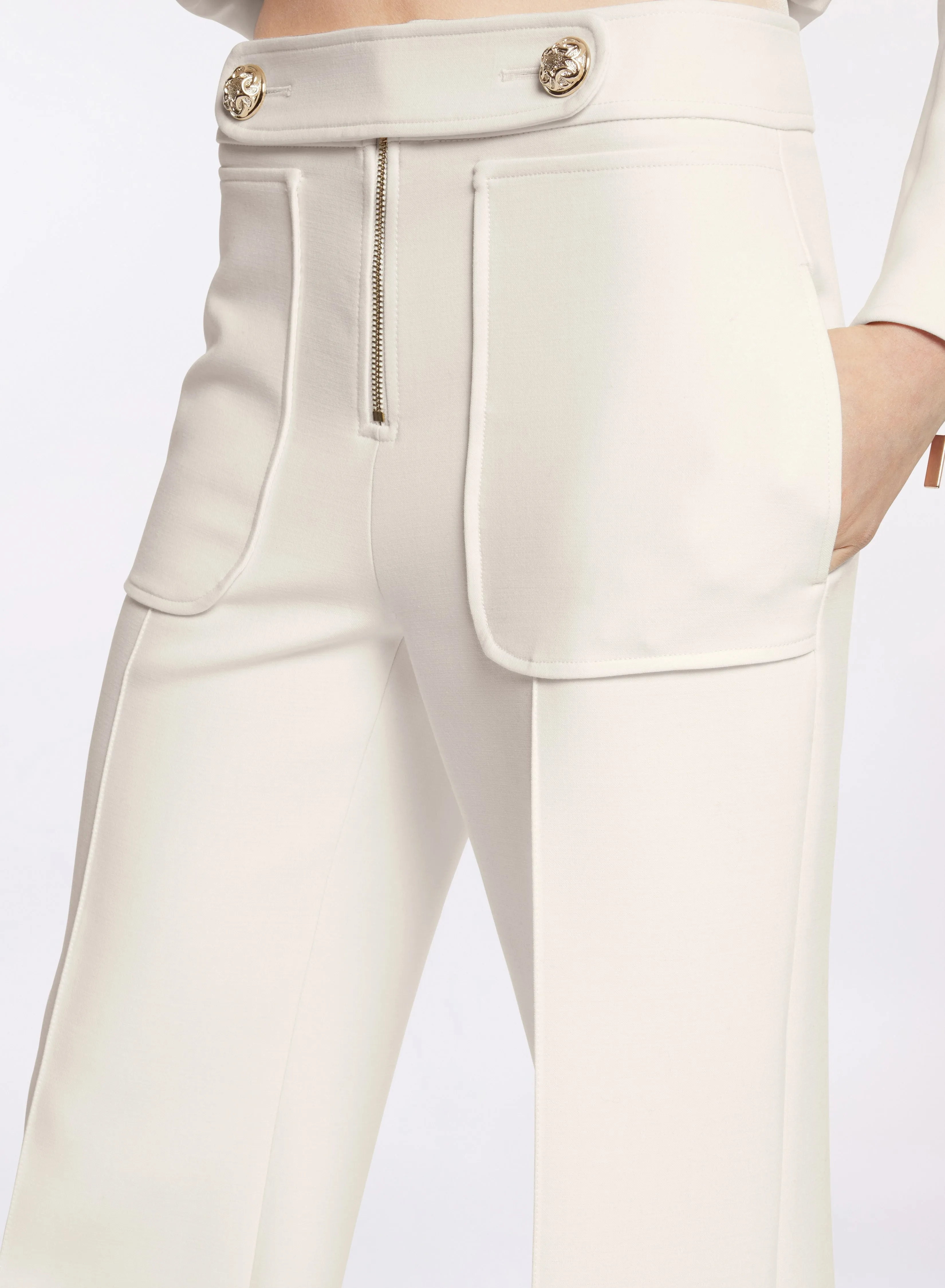 Structured Crepe Pants