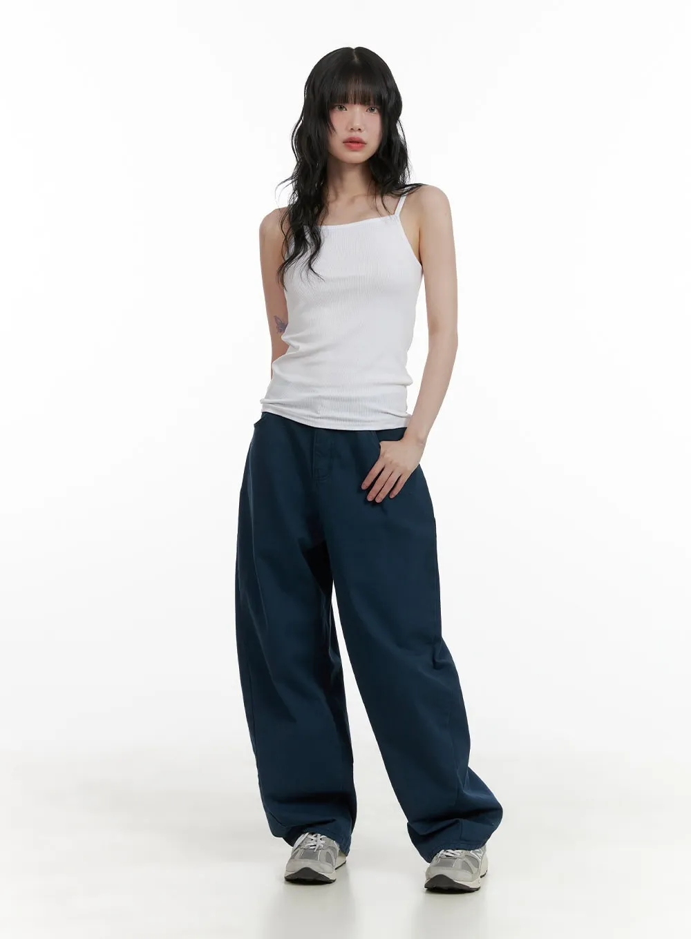 Structured Wide-Leg Pants CU407