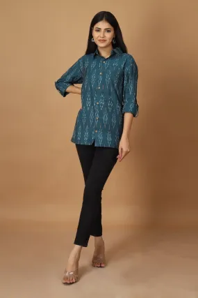 Subah Ikat Womens Cotton Shirt