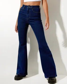 Super Flare Jeans in Mid Blue