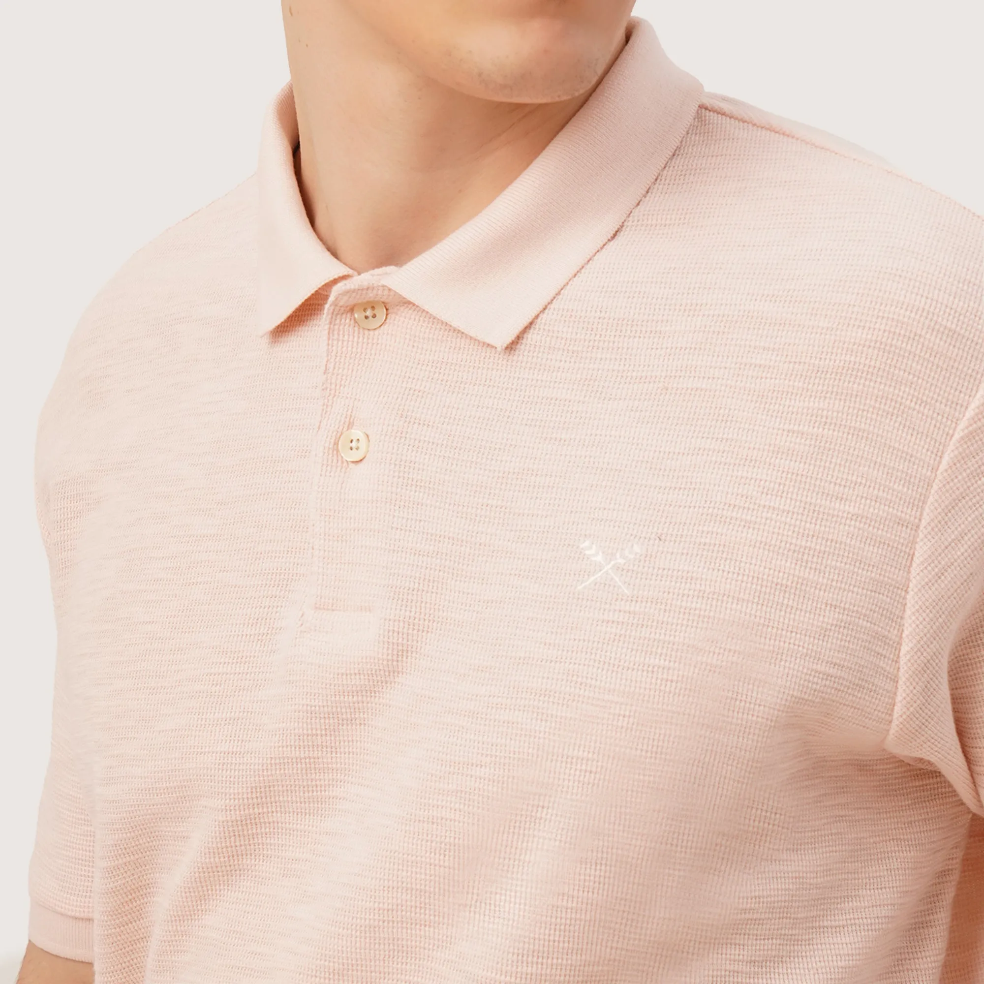 Textured Knit Polo