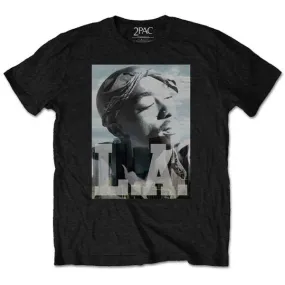 Tupac Shakur Adult T-Shirt - Black - 2Pac L.A. Skyline