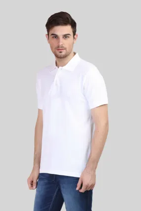 White Polo T-shirt for men