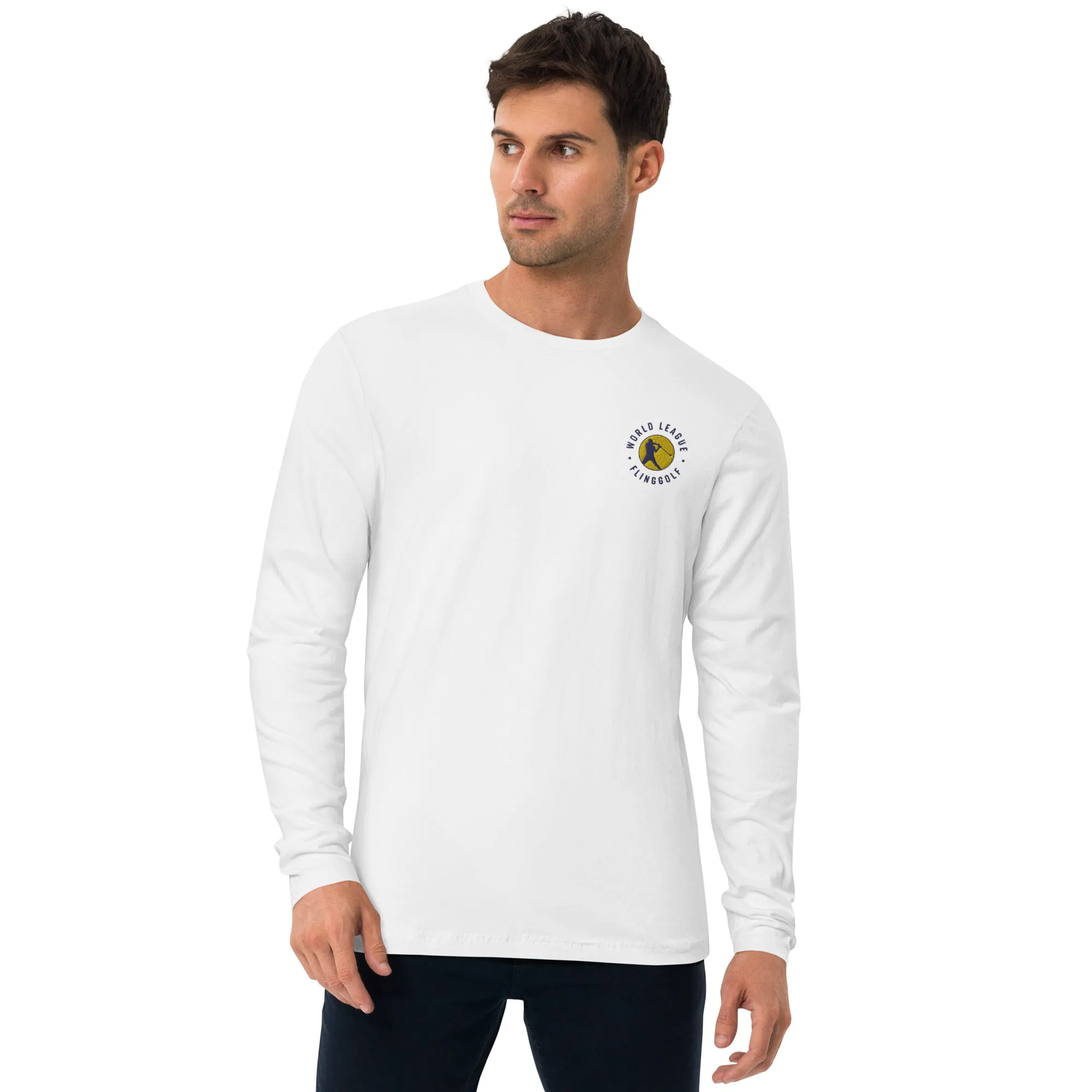 WLF Long Sleeve Fitted Crew (White)